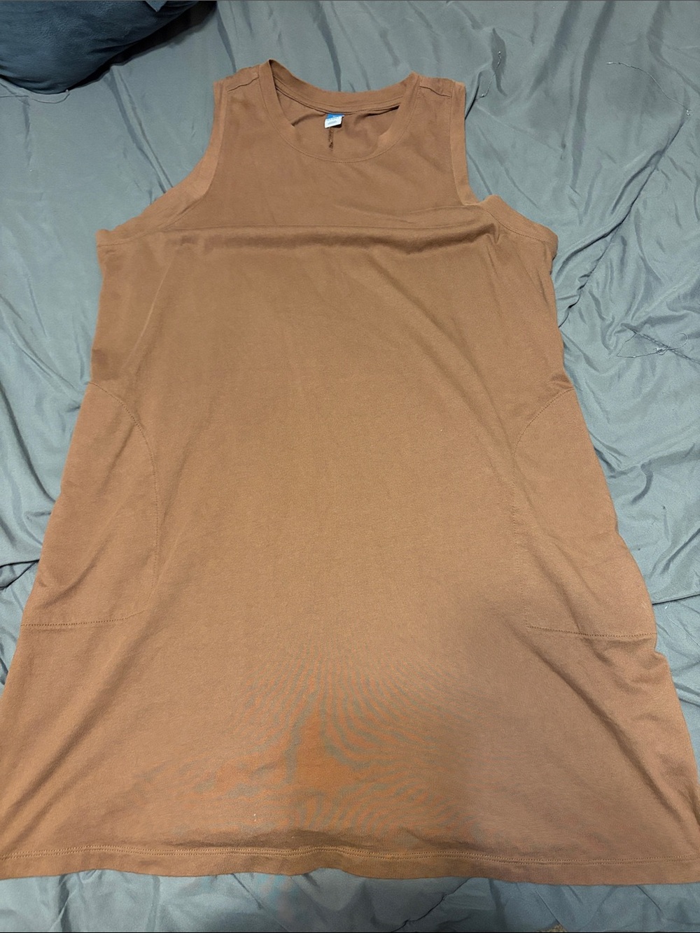 Old Navy Sleeveless A-Line Mini Dress in Warm Brown